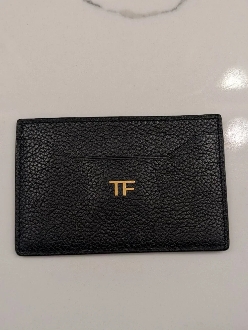 Tom Ford Black Leather Card Holder